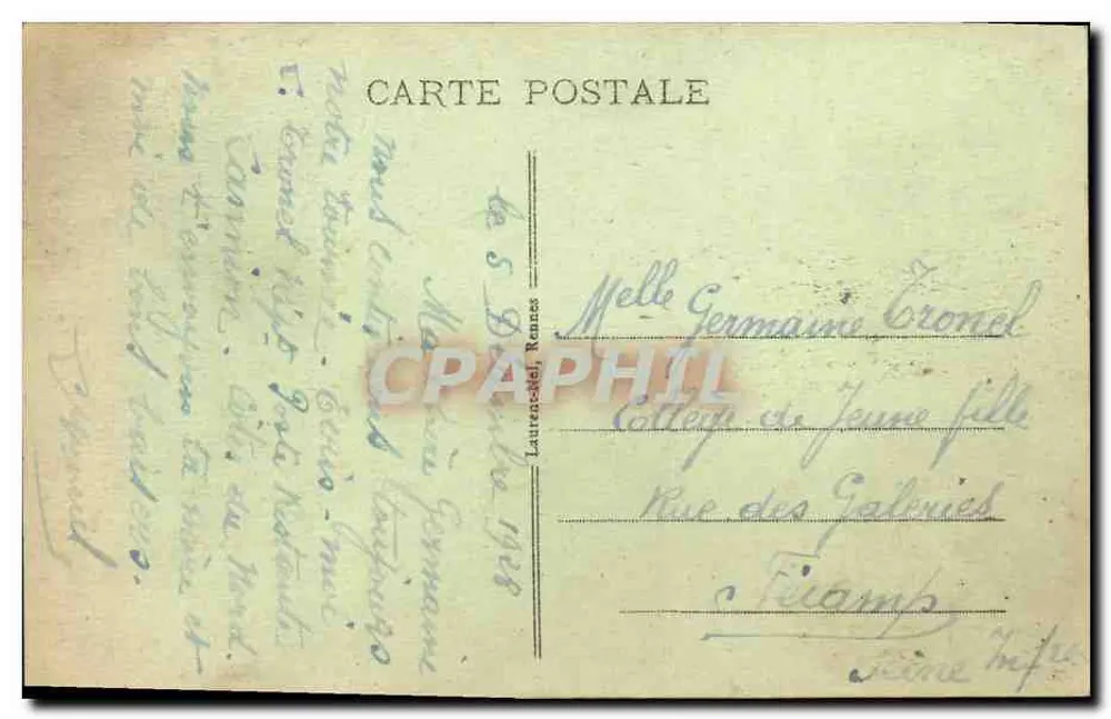 Dinard - A Praia — Costa da Esmeralda, 2701 — editor desconhecido - Verso