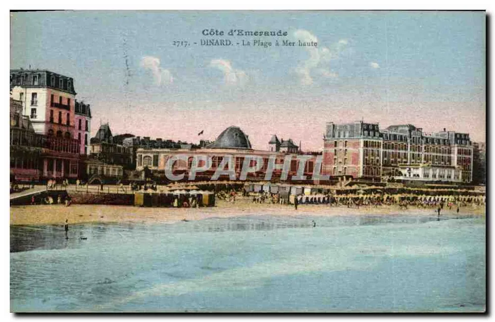 Dinard - Plaża przy wysokiej wodzie — Wybrzeże Emeraude, nr 2717 - Awers