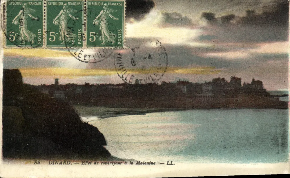 Dinard — Sonnenuntergangseffekt an der Malouine — LL. - Vorderseite