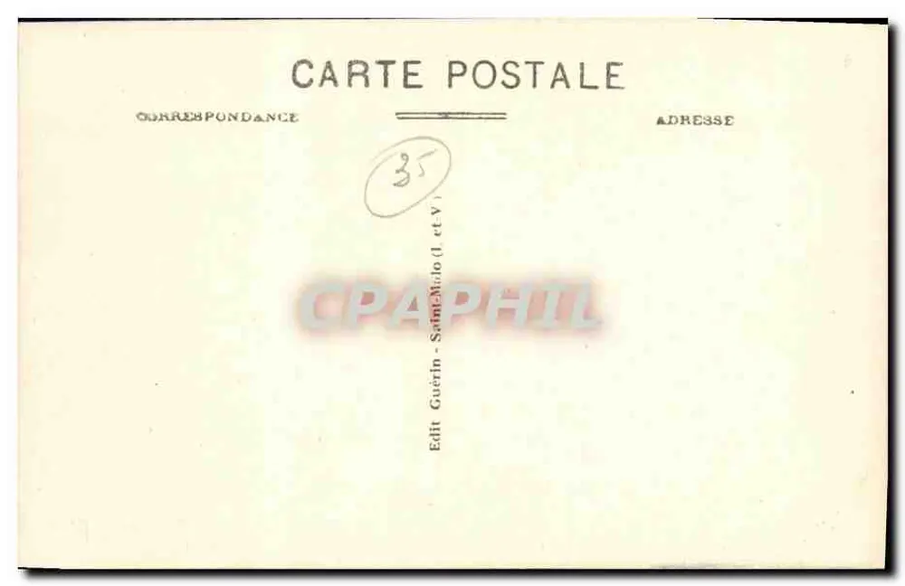 Dinard - A Baía do Priorado — Costa de Esmeralda, n°928, editor Guérin - Verso