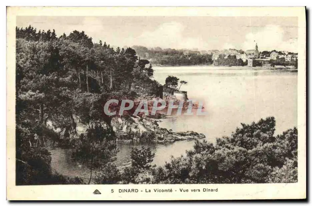 Dinard - La Vicomté - Vista para Dinard — Editor: C° dos Artes Fotográficas - Strasbourg-Schlichtheim, n°5 - Frente