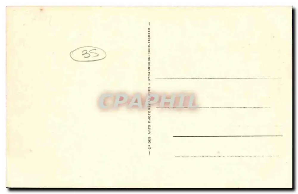 디나르 - 카지노와 해변 — 시리즈 49, 에디터 C° DES ARTS PHOTOGRAPHIQUES DE STRASBOURG - 뒷면