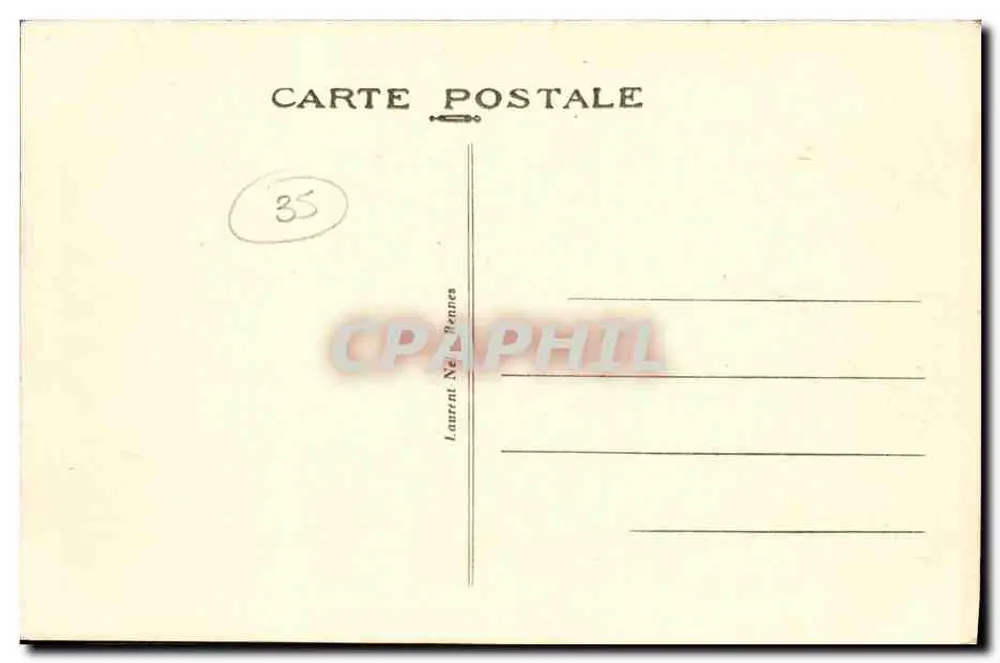 Dinard - A Praia da Ecluse e a Piscina — Costa da Esmeralda, editor Laurent Ne Peannes, n° 134 - Verso