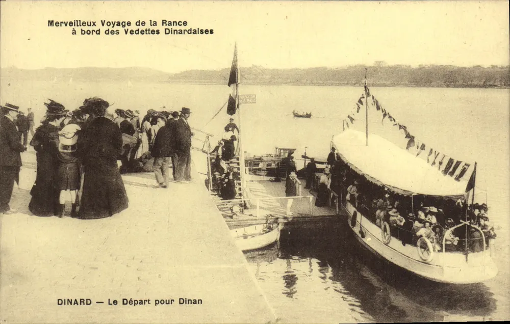 Dinard — Der Abfahrt nach Dinan — Wundervolle Reise auf der Rance an Bord der Dinardaisen Schnellboote - Vorderseite