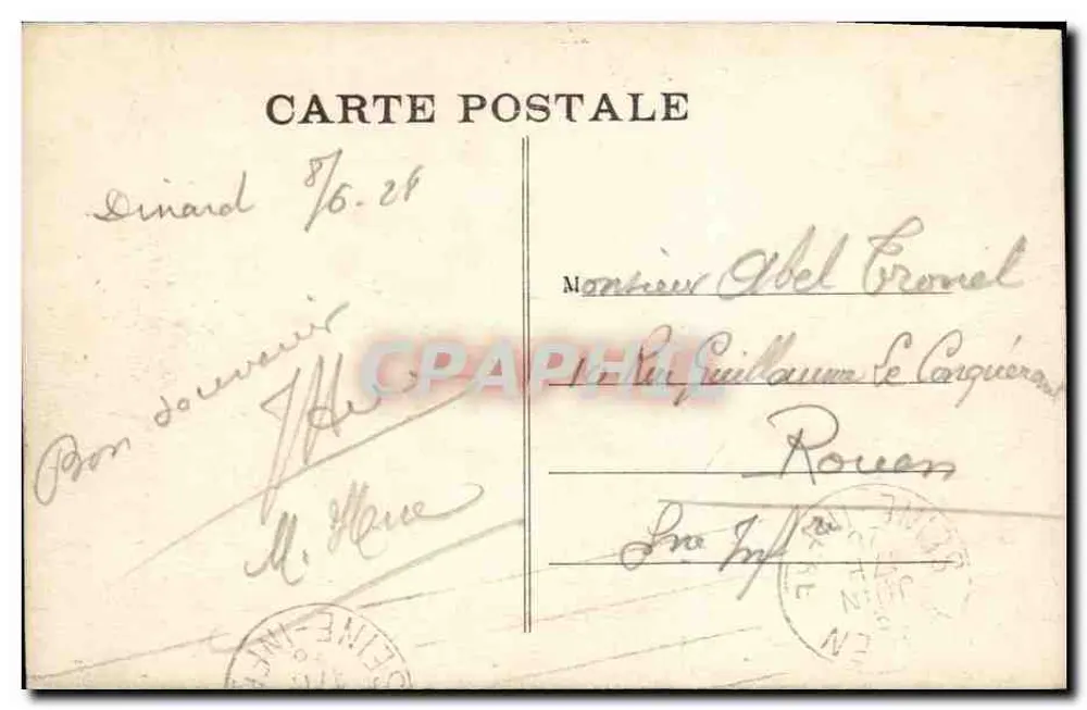 Dinard — Der Hafen, die Casinos und der Strand — Foto-Verlag Dinard (I. et V.) - Rückseite