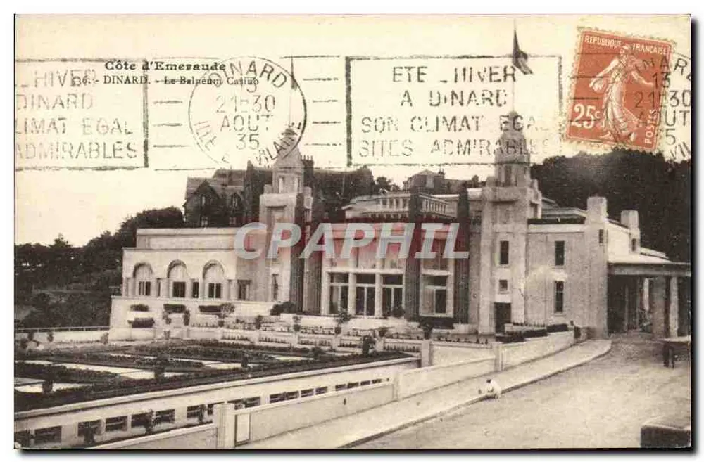 O Casino Balnéaire em Dinard — Costa da Esmeralda — editor desconhecido, número de série 33 - Frente