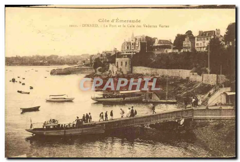 Dinard - La Port und die Calé des Vedottes Vertes — Côte d'Émeraude, Verlag Laurent-Nel, Bennes - Vorderseite