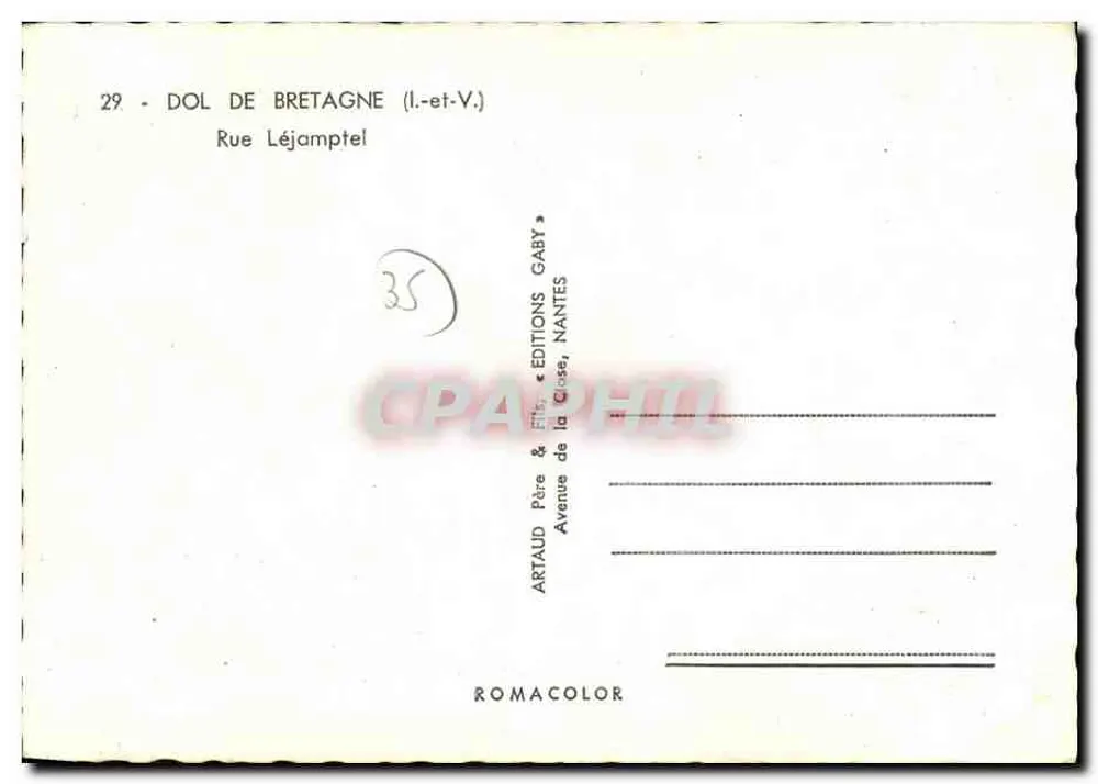 Dol-de-Bretagne — Rue Léjamptel — Éditions Gaby - Rewers