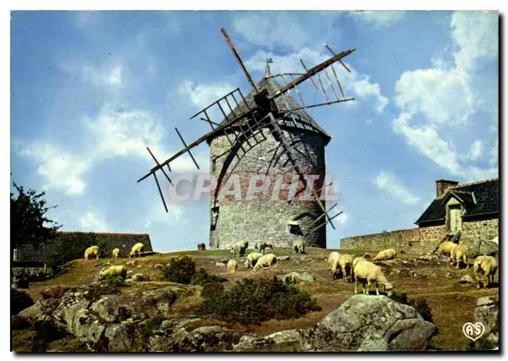 Alter Windmühle des Tertre — historisches Denkmal — Artaud Frères, Nantes-Carquefou - Vorderseite