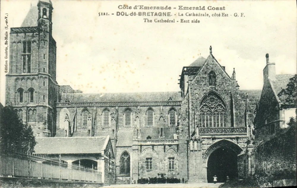 Dol-de-Bretagne - A Catedral, lado Leste - Edição Guérin (L.-et-V.) - Frente