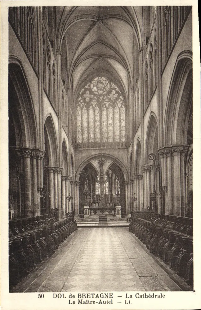 Dol de Bretagne — Die Kathedrale — Der Hauptaltar - Vorderseite