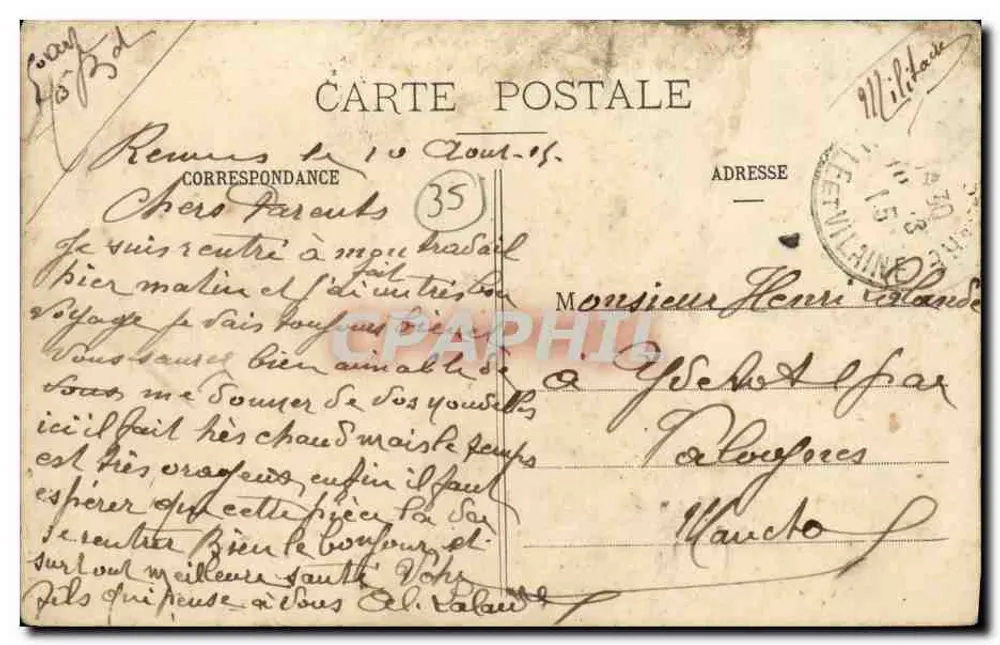 Côte d'Emeraude — La Chapelle de l'Espérance du Mont-Por — éditée par Dol de Bretagne - Rückseite