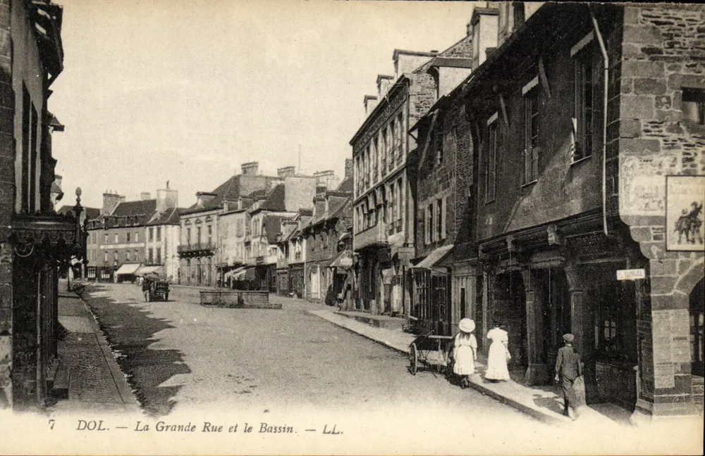 DOL. — Die Hauptstraße und der Hafen. — LL. - Vorderseite