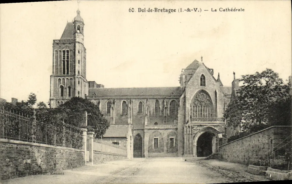 Dol-de-Bretagne — De Kathedraal — Laguère-Uitgever, Rennes - Voorkant
