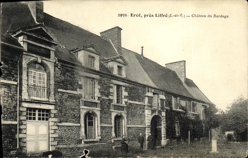 Ercé, près Liffré (I.-et-V.) — Château du Bordage — éditeur impr. sur la carte n°2931 - Frente
