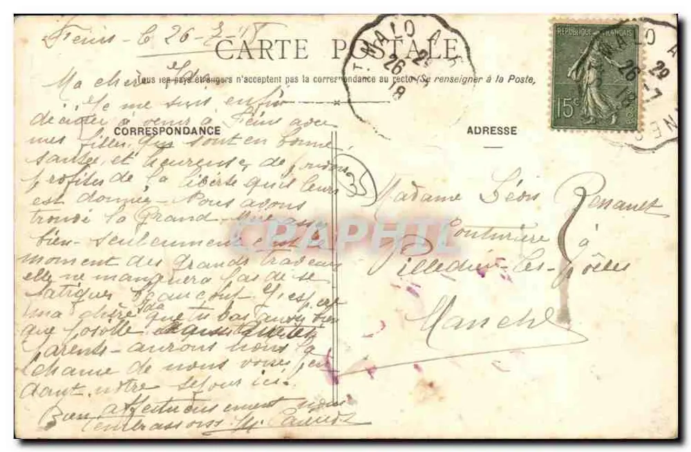 Feins (Ille-et-Vilaine) — O Lago de Boulet — J. Sorel, editor, Rennes - Verso