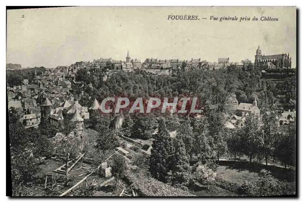 Fougères — Allgemeiner Blick vom Schloss - Vorderseite