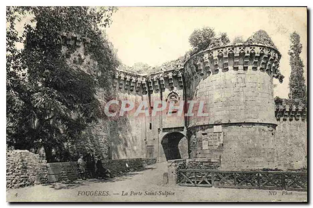 Fougères — A Porta Saint-Sulpice — ND Phot - Frente