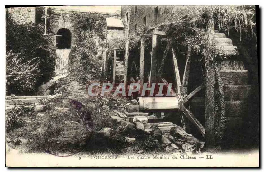 Fougeres — Die vier Mühlen des Schlosses — LL - Vorderseite