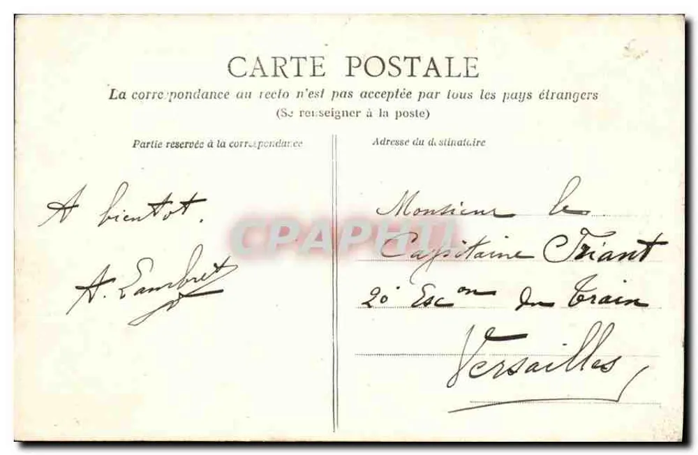 Fougeres - Turm von Coigny und Ruinen — Verlag G. B. (Nr. 91) - Rückseite