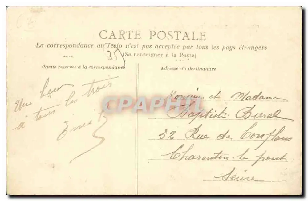 Fougères — Innenansicht des Cavalerie-Quartiers — Sammlung G. B. - Rückseite