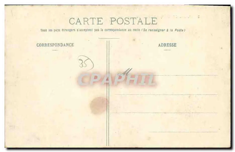 Die CORDIER Fabrik - FOUGÈRES — edition G. P., cliché A. Fleury, phot. Luitré, I.-et-V. - Rückseite