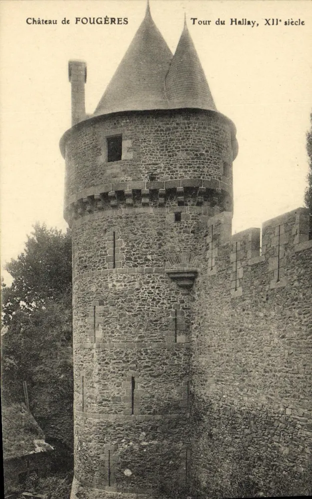 Schloss Fougères — Turm Hallay, 12. Jahrhundert — Verleger unbekannt - Vorderseite