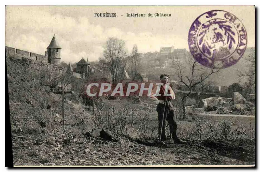 Fougères - Innenansicht des Schlosses — Verleger A. D., Nr. 112 - Vorderseite