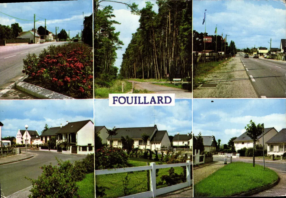Fouilllard — vista da floresta, dos lotes e das ruas — Éditions du Gablier, N°50 - Frente