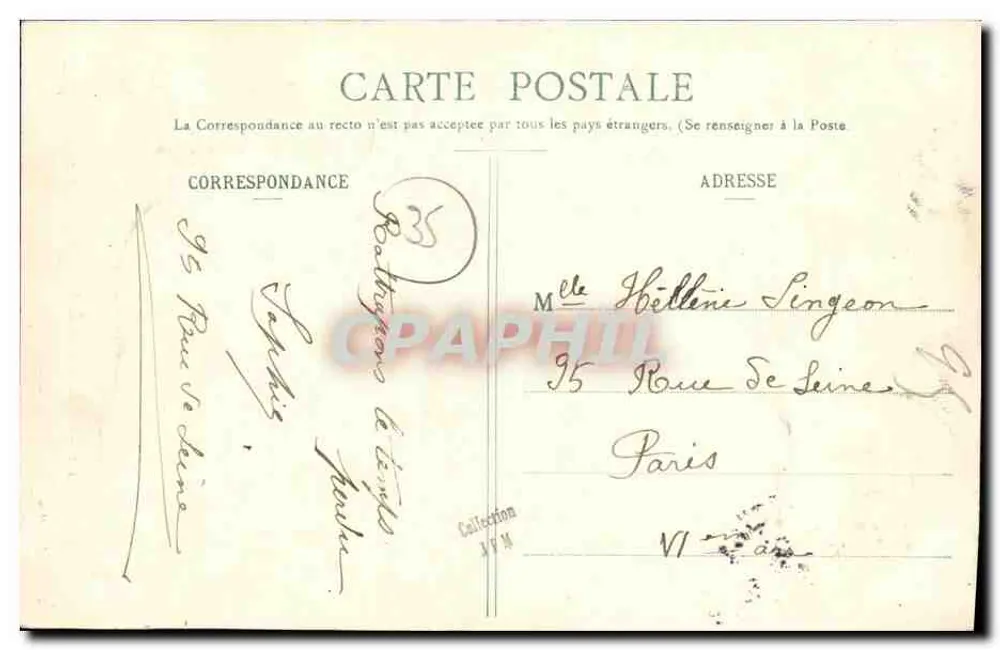 Ruínas do Castelo de Gabard (I.-e-V.) — J. Havard, fot.-edit., St-Aubin-du-Cormier - Verso
