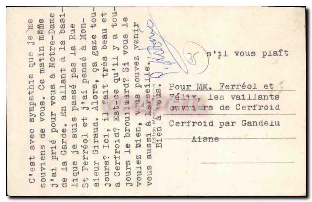 Gennes-sur-Seiche (I.-et-V.) — Gemeinschaft der Motte — Die Aumönerie - Rückseite