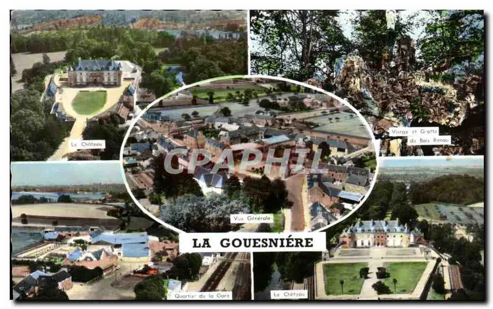 La Gouesnière — allgemeiner Blick, Schloss, Höhle Bois Renou — ArtAUD Frères, Nantes - Vorderseite