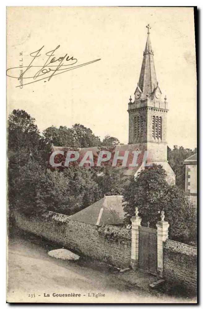 La Gouesnière - A Igreja — Coleção J.F.H. n°235 - Frente