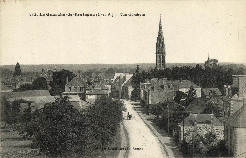 La Guerche-de-Bretagne (Il.-et-V.) — Vista general — Editorial Ary-Roussellière Rennes - Anverso