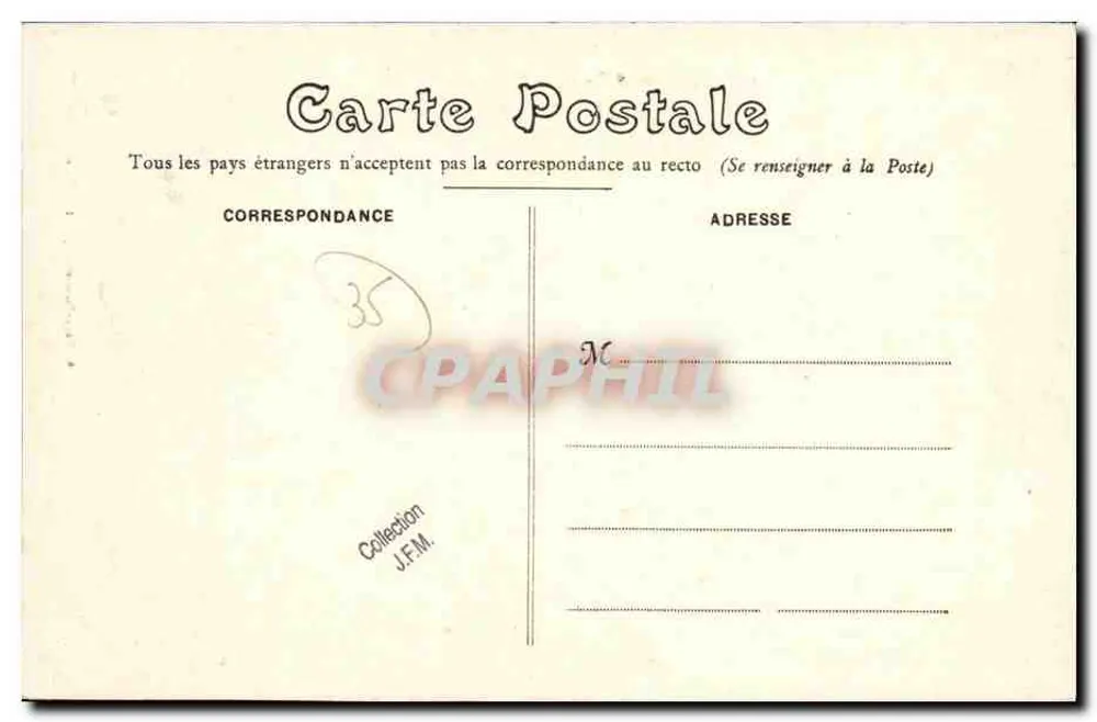 Guignen (I.-et-V.) — Castelo do Plessis — E. Mary-Roussellière, editor, Rennes - Verso