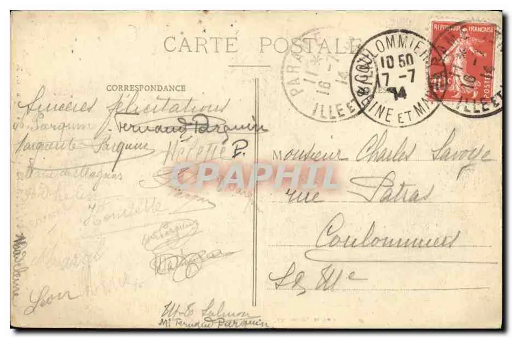 La Guimorais — Der Lupin Wald — T. Guérin, Nachfolger, St-Malo - Rückseite