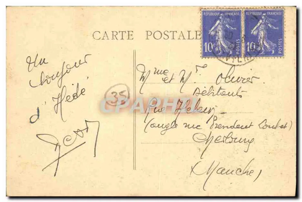 HÉDÉ (I.-et-V.) — O Lago e as Rochas — Editor: G. Lefebvre, Hédé - Verso