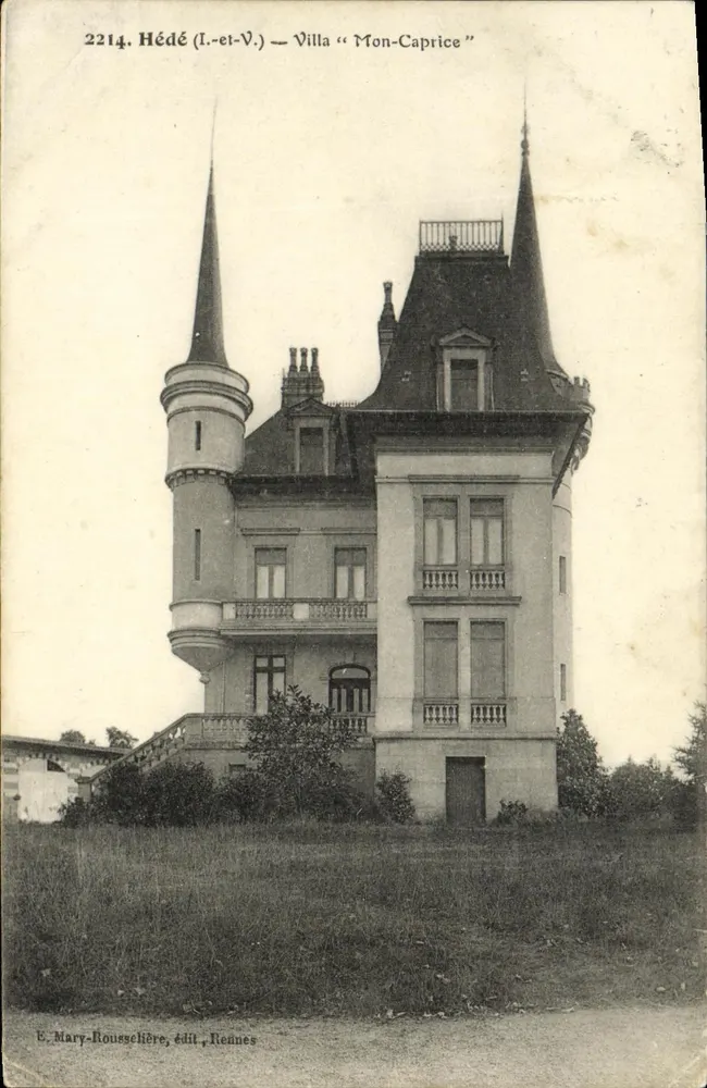 Hédé (I.-et-V.) — Villa « Mon-Caprice » — E. Mary-Roussellière, editor Rennes - Frente