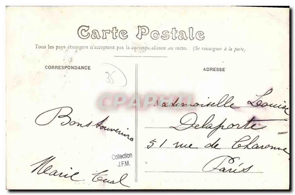 Iffendic (I.-et-V.) — Le Moulin de Hervy — E. Mary-Rousselière, édit. Bennes - Verso