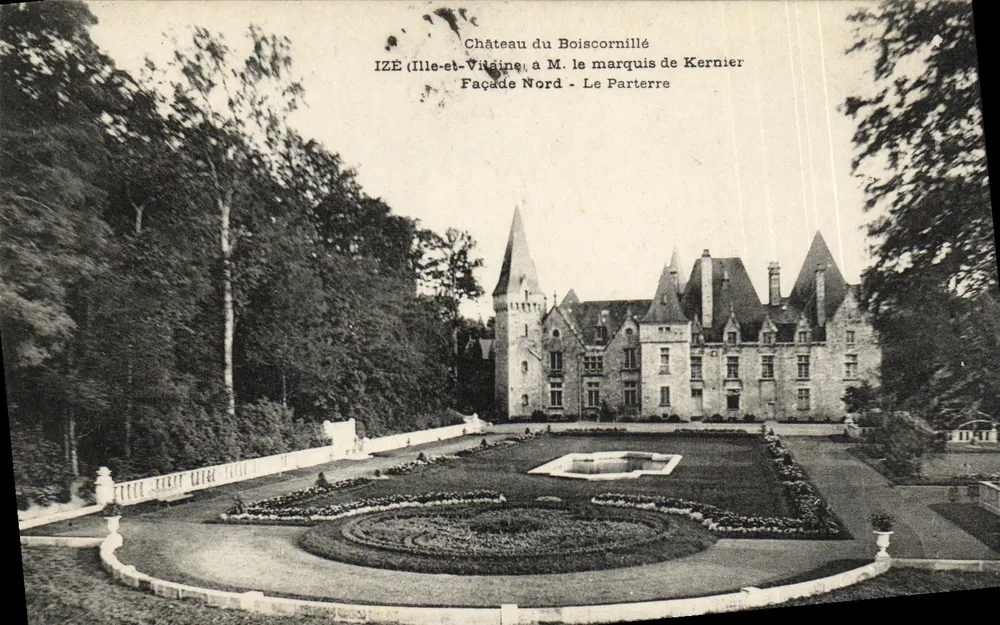 Schloss Boiscornillé — IZÉ (Ille-et-Vilaine) — Nordseite - Der Parterre - Vorderseite