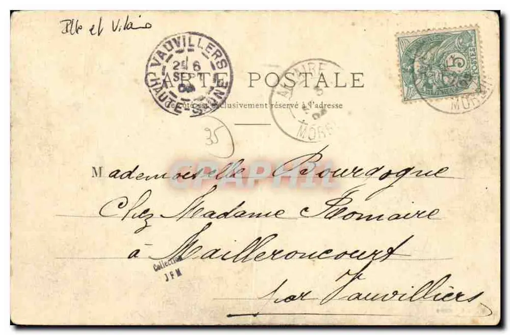 Janzé — A Prefeitura — W. L. & Fennnes, n°170 - Verso