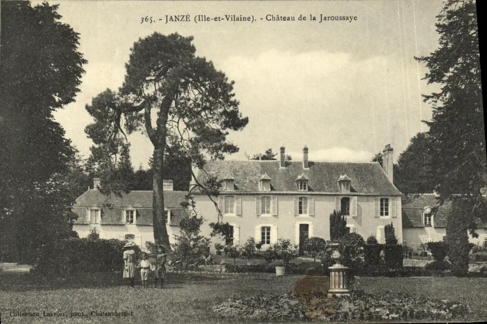 JANZÉ (Ille-et-Vilaine) — Château de la Jaroussaye — Collection Lacroix, phot. Chateaubriant - Frente