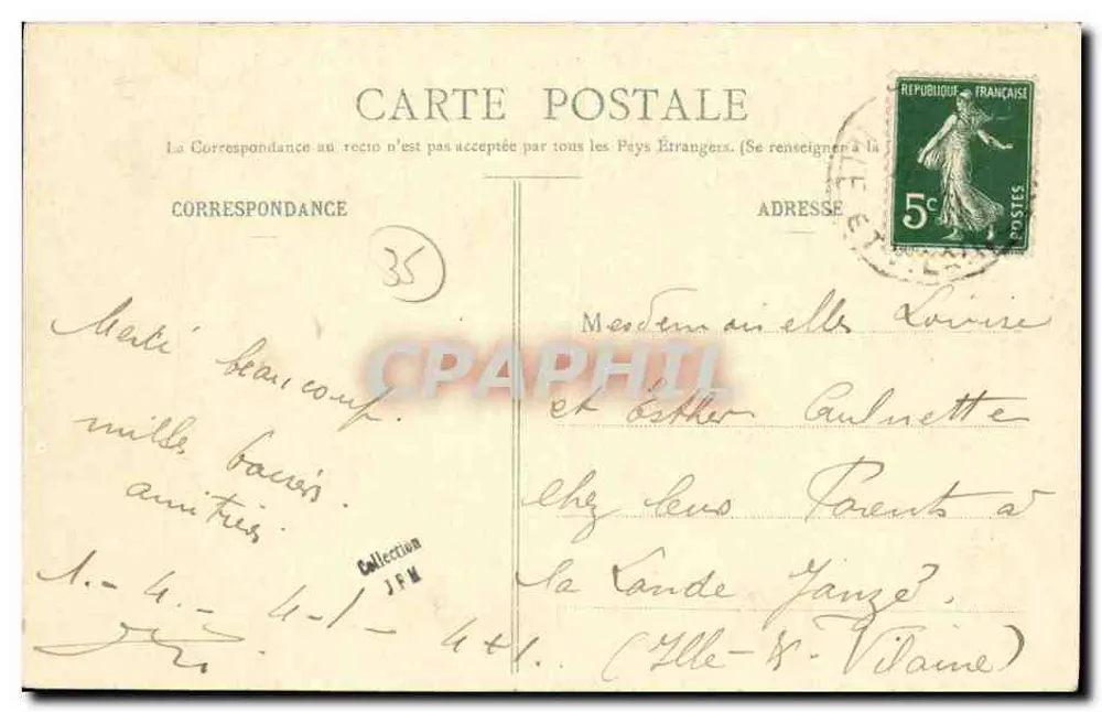 JANZÉ (Ille-et-Vilaine) — Château de la Jaroussaye — Collection Lacroix, phot. Chateaubriant - Verso