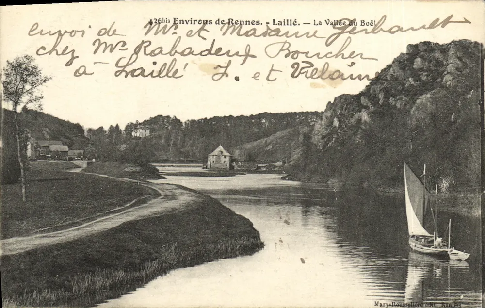 Die Schlucht des Boël — Umgebung von Rennes — Laillé — Verlag Mary-Roussellière, Rennes - Vorderseite