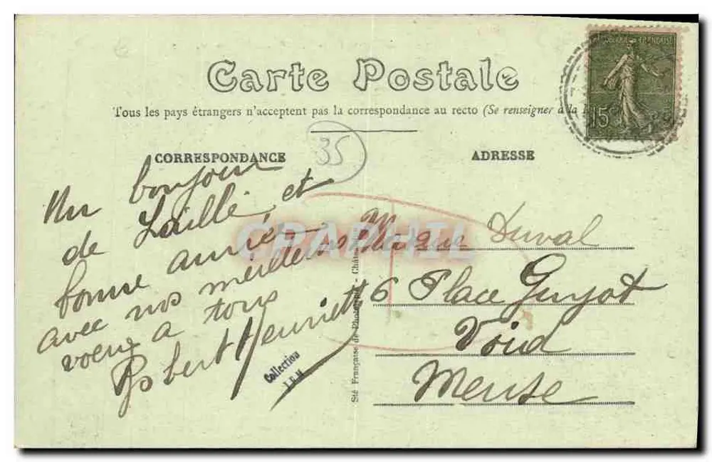 Die Schlucht des Boël — Umgebung von Rennes — Laillé — Verlag Mary-Roussellière, Rennes - Rückseite