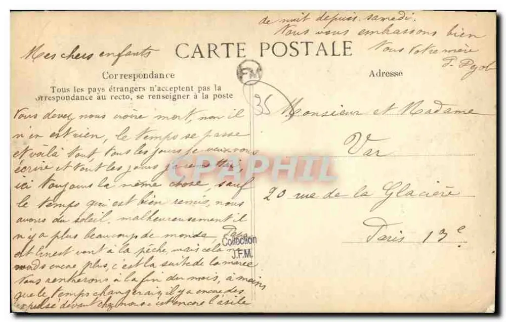 Ufer der Rance — Die Cale de la Passagère — Verlag: 'Emeraude' — Nr. 898 - Rückseite
