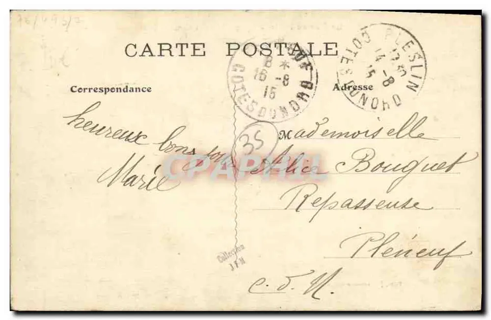 La Rance pittoresk — Livet und Hügel von Hisse — unbekannter Verleger, Nr. 48 - Rückseite
