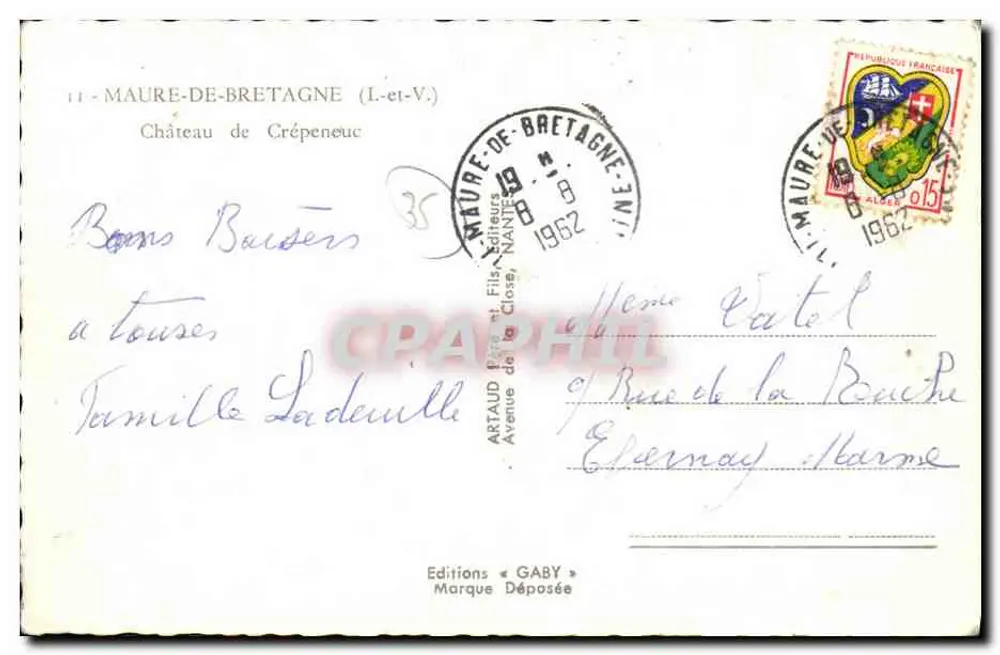Kasteel van Crépeneuc — Maure-de-Bretagne (Loire-Atlantique) — Edities Gaby - Achterkant