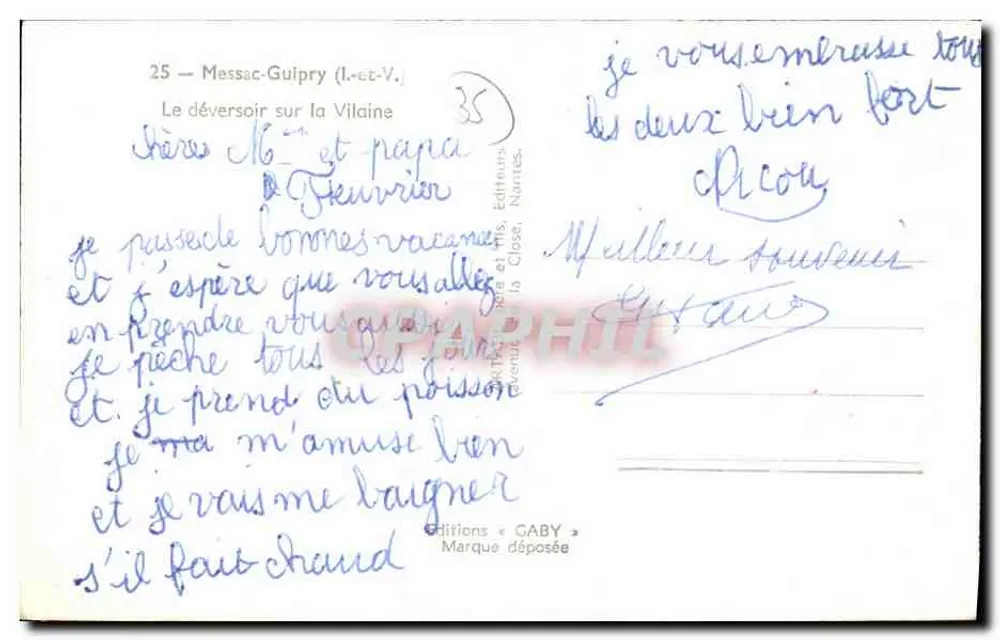 O desaguador na Vilaine — Messac-Guipry (Ille-et-Vilaine) — Edições Gaby - Verso