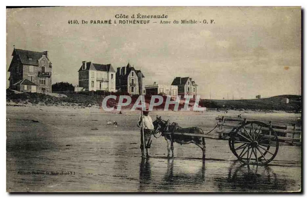 Costa de Esmeralda — De Paramé a Rothéneuf — Anse du Minihic — G. F. - Anverso